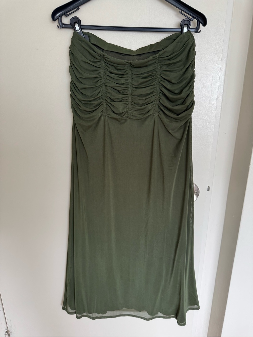 Maeve Ruched Yoke Column Maxi Skirt - Size M - BNWT - Picture 5 of 10